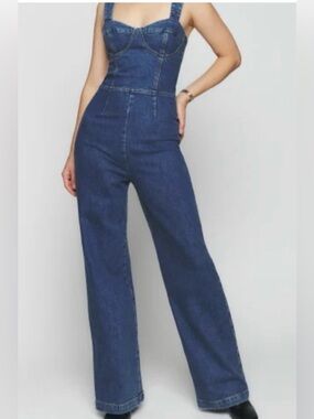 Reformation Nikki Denim Jumpsuit